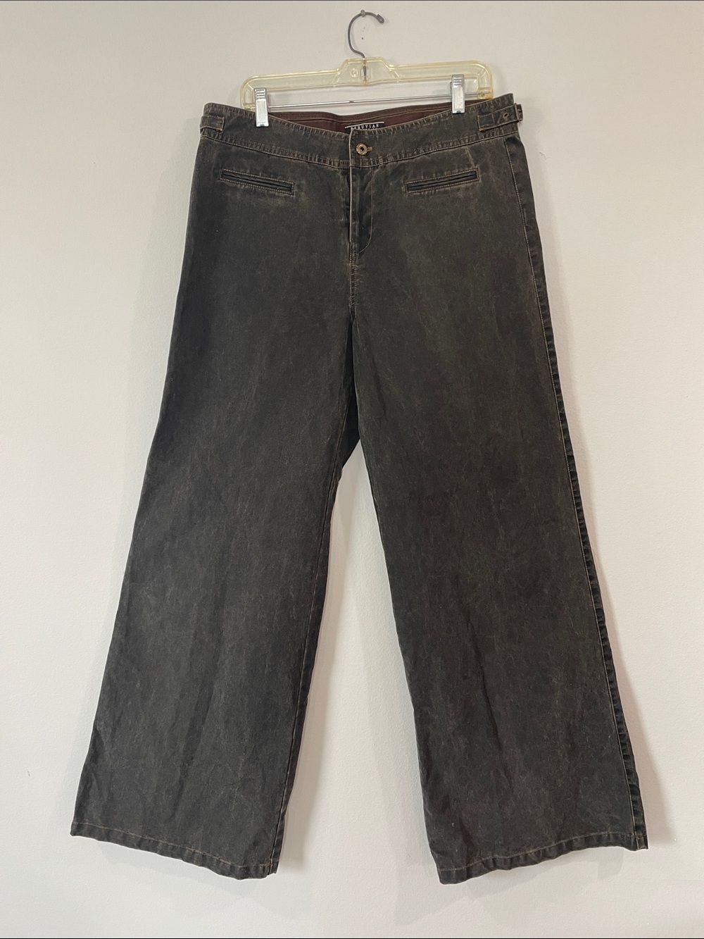 Vintage Y2K Peruvian Connection Wide Leg Jeans Black Denim Pants